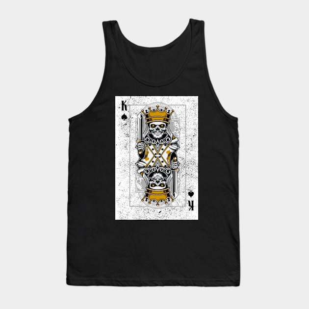 Queen Skull Playing Card Tank Top by cithu09